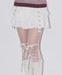 ILLIGO(イリゴ)/レイヤード フリル ティアード ミニスカート（インナーパンツ付き）CANCAN LAYERED LIP SKIRT | AT2254026 | ホワイト