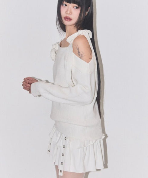 ILLIGO(イリゴ)/レイヤード フリル ティアード ミニスカート（インナーパンツ付き）CANCAN LAYERED LIP SKIRT | AT2254026 | ホワイト