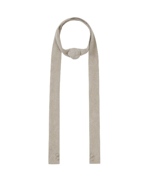 ILLIGO(イリゴ)/2WAY ブローチ付き チョーカー タイ アンゴラ マフラー/FLEUR ANGORA MUFFLER | AT6254027 | グレー