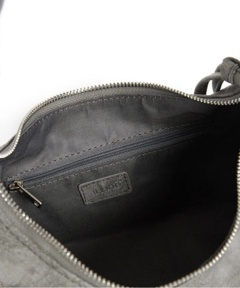 ILLIGO(イリゴ)/ヴィンテージ アイレット スタッズ ショルダーバッグ/RIFF EYELET SHOULDER BAG | AT1254028 | グレー