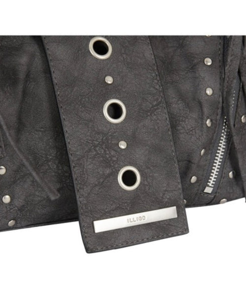 ILLIGO(イリゴ)/ヴィンテージ アイレット スタッズ ショルダーバッグ/RIFF EYELET SHOULDER BAG | AT1254028 | ブラック