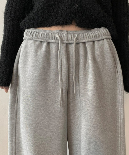 anyonemore(エニワンモア)/ワイド ルーズ 裾ドロスト サイド切り替え トレーニング スウェットパンツ/Rippon Long Wide Training Pants | AT2254030 | グレー