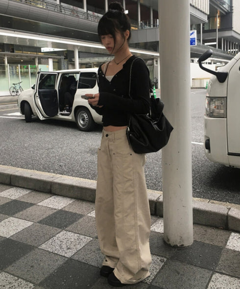 anyonemore(エニワンモア)/フード付き スナップボタン スリム カシュクール Tシャツ カットソー/Bitter Lab Hooded T-Shirt | AT2254031 | ブラック