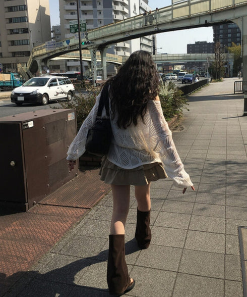 anyonemore(エニワンモア)/（ベルト＋キャミソールセット）ベルト付き メッシュニット パット付きキャミソール セット/Hills Loose fit Hippie Mesh Knitwear Cap sleeveless Set | AT2254032 | ベージュ