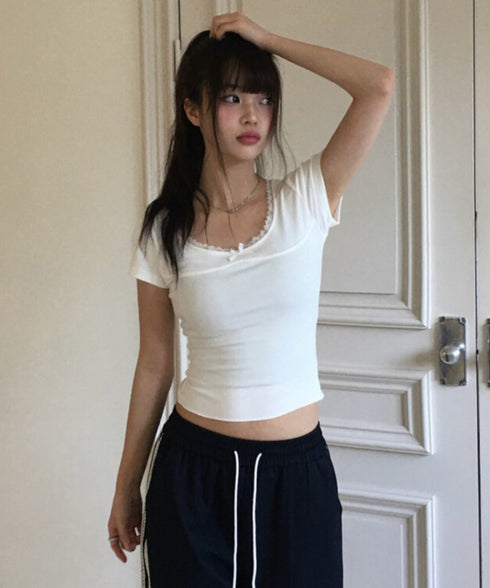 anyonemore(エニワンモア)/サイドレースライン ドローストリング トラック トレーニング パンツ/Dove Line Track Training Pants | AT2254034 | ネイビー