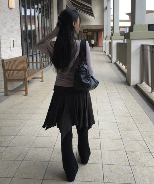 anyonemore(エニワンモア)/フード付き スナップボタン スリムフィット 長袖 Tシャツ/Rezer Hoodie Button Long Sleeve T-Shirt | AT2254036 | ピンクベージュ