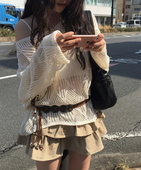 anyonemore(エニワンモア)/ベルトセット 2段ティアード フリル ミニスカート（インナーパンツ付き）/Kasen Cancan Frill Mini Skirt | AT2254038 | ベージュ