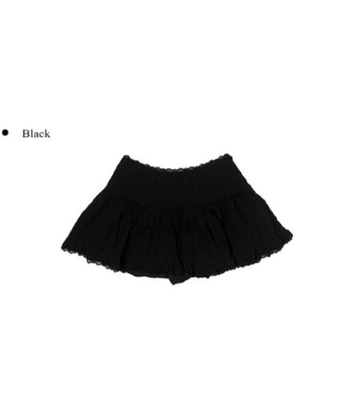 anyonemore(エニワンモア)/レース ミニスカート（インナーパンツ付き）/Arting lace mini skirt | AT2254039 | ブラック