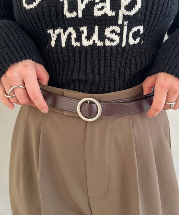 スクエア/オーバルアソート穴なしベルト | CL6256071 | ブラウン系その他4