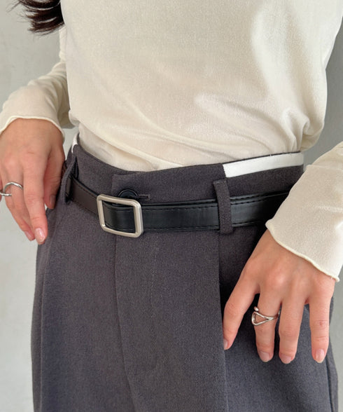 スクエア/オーバルアソート穴なしベルト | CL6256071 | ブラック系その他2