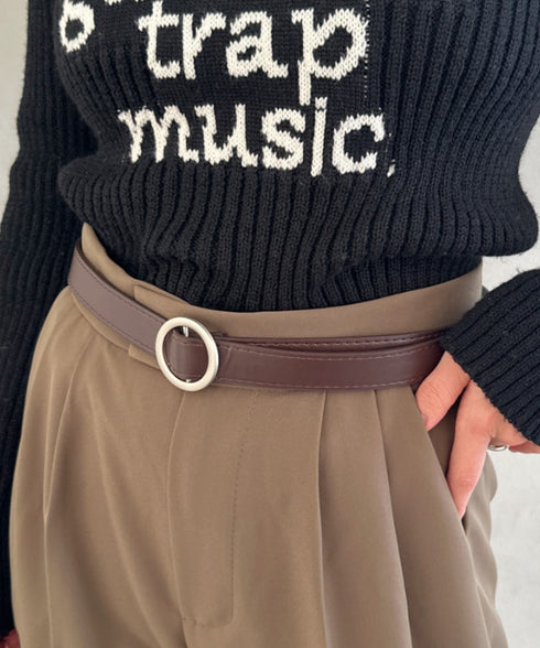 スクエア/オーバルアソート穴なしベルト | CL6256071 | ブラウン系その他4