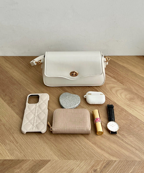 2wayPUハンドショルダーバッグ | CL1256072 | ホワイト