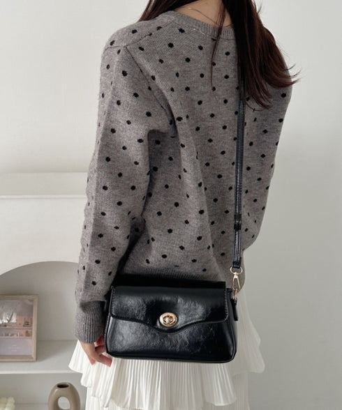 2wayPUハンドショルダーバッグ | CL1256072 | ブラック