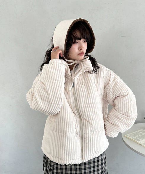 ボアスエード紐付きイヤーマフ/耳当て | CL6254018 | アイボリー