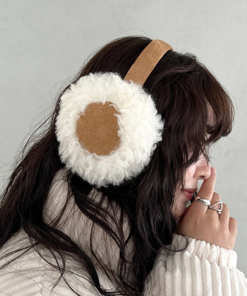 折りたたみボアムートンイヤーマフ | CL6254019 | キャメル
