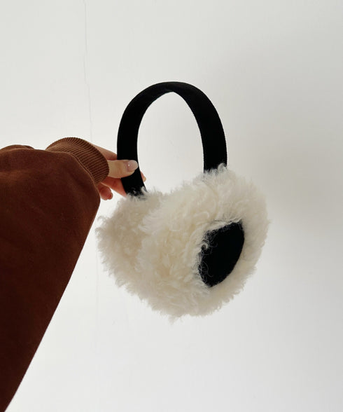 折りたたみボアムートンイヤーマフ | CL6254019 | ブラック系その他