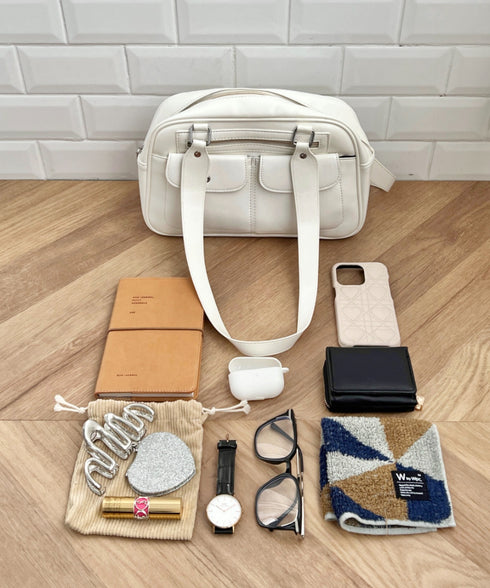 ダブルポケットボストンバッグ | CL1256073 | アイボリー