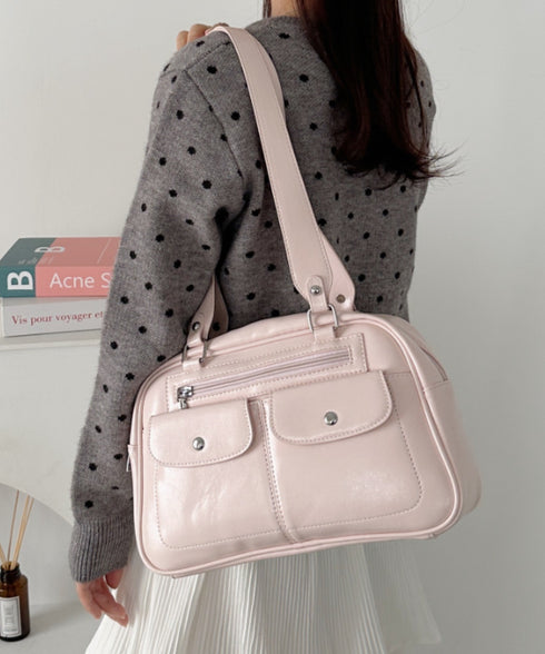 ダブルポケットボストンバッグ | CL1256073 | ピンク