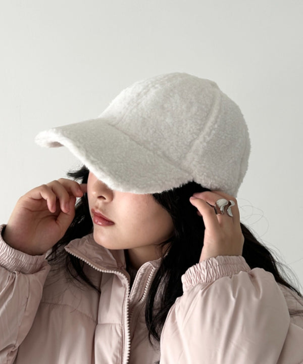 無地ボアキャップ | CL6254016 | ホワイト