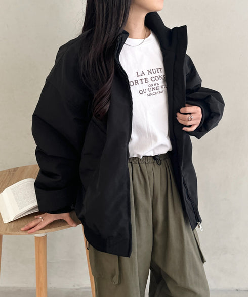 オーバーサイズスタンドカラーブルゾン | CL2254020 | ブラック