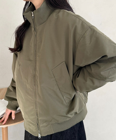 オーバーサイズスタンドカラーブルゾン | CL2254020 | カーキ