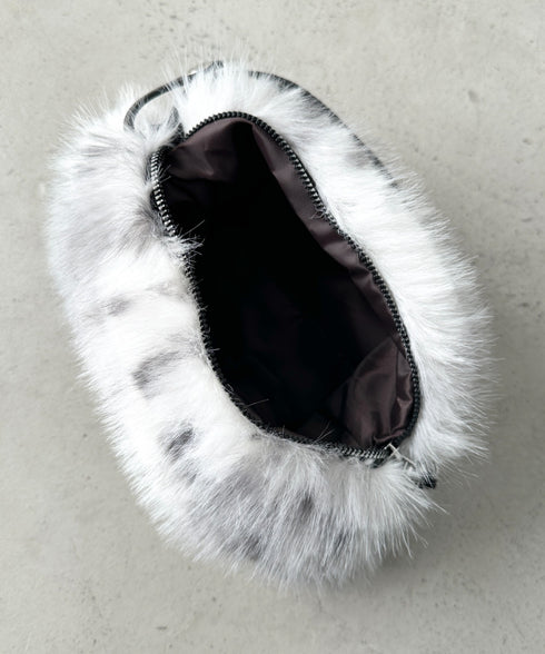 レオパードフェイクファーショルダーバッグ | BA1256055 | ブラック