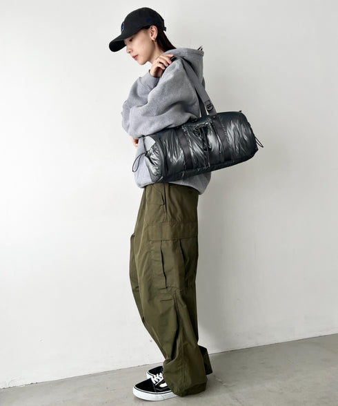 THE NORTH FACE(ザ・ノースフェイス)/軽量 ショルダートートバッグ ダッフルバッグ/BONNEY DUFFLE BAG S | IM1254053 | グレー