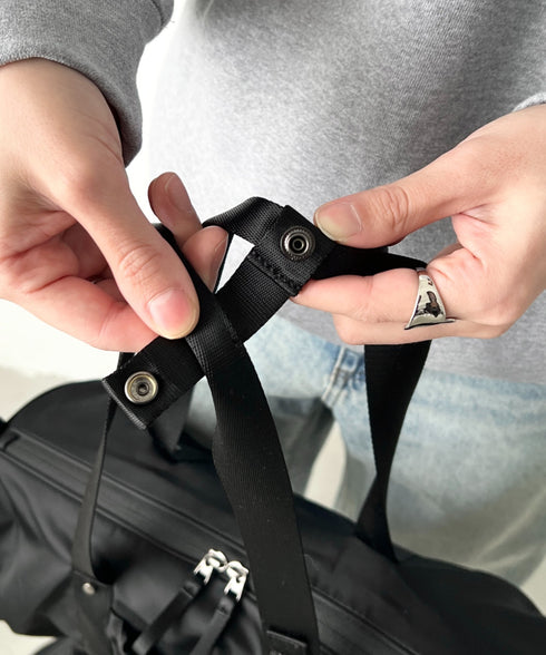 THE NORTH FACE(ザ・ノースフェイス)/軽量 ショルダートートバッグ ダッフルバッグ/BONNEY DUFFLE BAG S | IM1254053 | ブラック