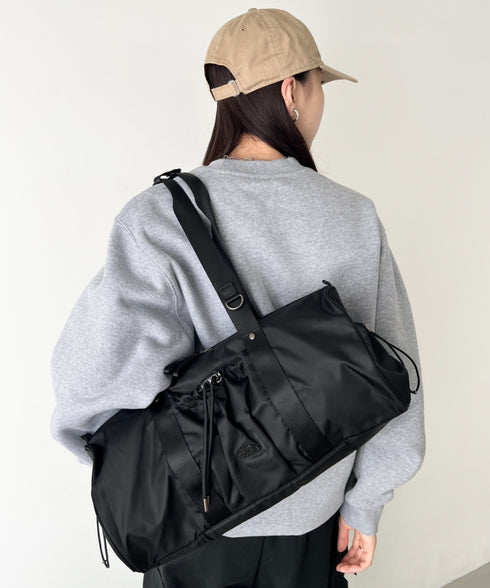 THE NORTH FACE(ザ・ノースフェイス)/軽量 ショルダートートバッグ ダッフルバッグ/BONNEY DUFFLE BAG S | IM1254053 | ブラック