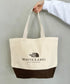 THE NORTH FACE(ザ・ノースフェイス)/A4対応 大容量 キャンバス トートバッグ/BLOCK CANVAS BAG | IM1254055 | クリーム