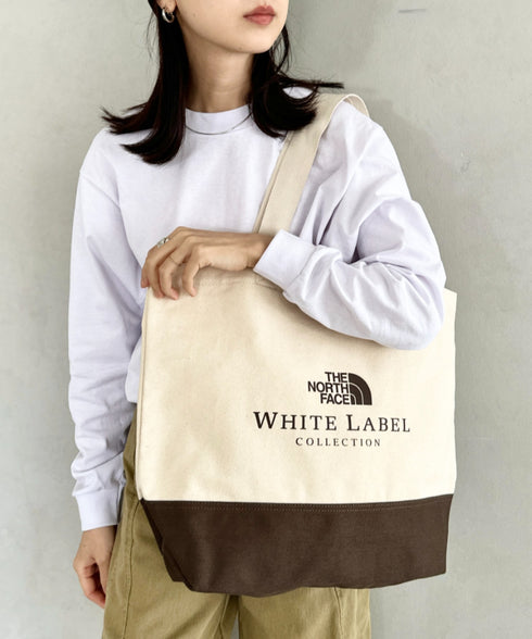 THE NORTH FACE(ザ・ノースフェイス)/A4対応 大容量 キャンバス トートバッグ/BLOCK CANVAS BAG | IM1254055 | クリーム
