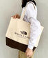THE NORTH FACE(ザ・ノースフェイス)/A4対応 大容量 キャンバス トートバッグ/BLOCK CANVAS BAG | IM1254055 | クリーム