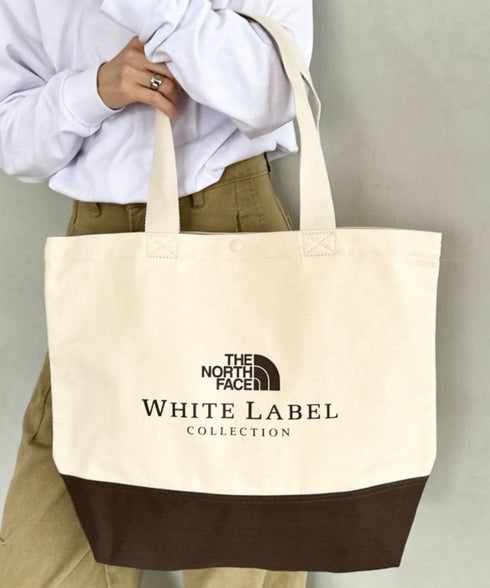 THE NORTH FACE(ザ・ノースフェイス)/A4対応 大容量 キャンバス トートバッグ/BLOCK CANVAS BAG | IM1254055 | クリーム
