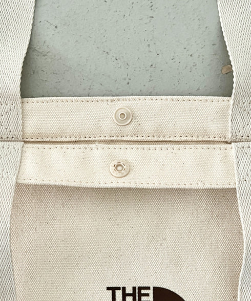 THE NORTH FACE(ザ・ノースフェイス)/A4対応 大容量 キャンバス トートバッグ/BLOCK CANVAS BAG | IM1254055 | クリーム