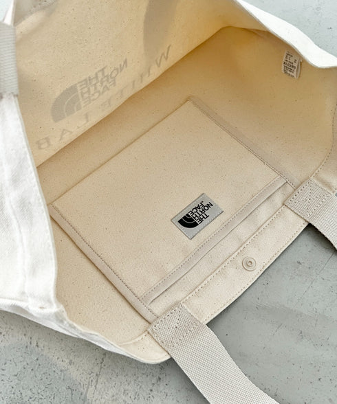 THE NORTH FACE(ザ・ノースフェイス)/A4対応 大容量 キャンバス トートバッグ/BLOCK CANVAS BAG | IM1254055 | クリーム