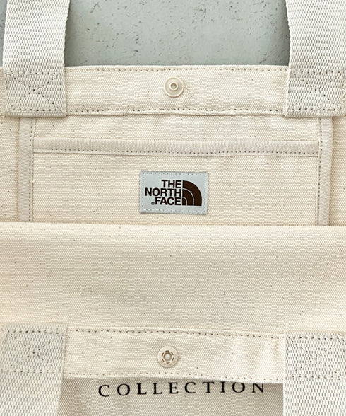 THE NORTH FACE(ザ・ノースフェイス)/A4対応 大容量 キャンバス トートバッグ/BLOCK CANVAS BAG | IM1254055 | クリーム