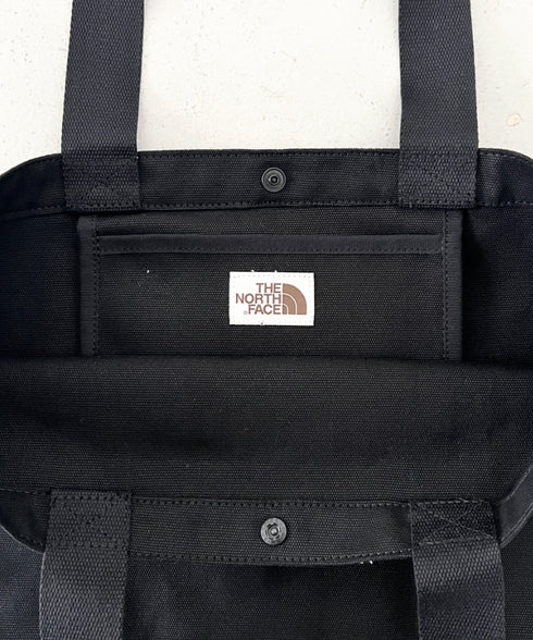 THE NORTH FACE(ザ・ノースフェイス)/A4対応 大容量 キャンバス トートバッグ/BLOCK CANVAS BAG | IM1254055 | ブラック