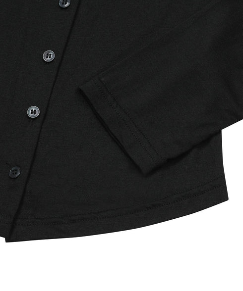 MUCENT(ムセント)/スリム フィット ラウンドネック カーディガン/ANZ SLIM FIT R-NECK CARDIGAN | AT2254056 | ブラック