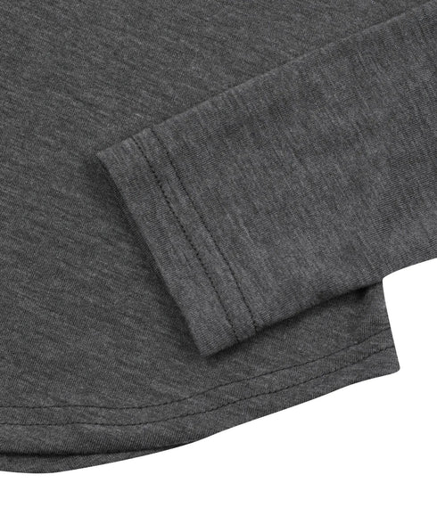 MUCENT(ムセント)/スナップボタン スリム フィット フード Tシャツ/RUEN SIGNATURE SLIM HOOD T | AT2254057 | チャコールグレー