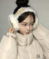 MUCENT(ムセント)/刺しゅう入り 折り畳み式 ムートン ファー イヤーマフ/BEAR FUR EARMUFF | AT6254059 | キャメル