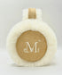 MUCENT(ムセント)/刺しゅう入り 折り畳み式 ムートン ファー イヤーマフ/BEAR FUR EARMUFF | AT6254059 | キャメル