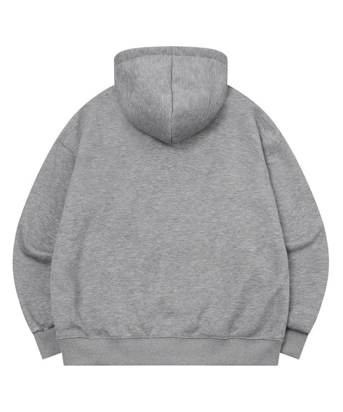 MUCENT(ムセント)/ロゴ刺繍 ベーシック フーディ パーカー/SIGNATURE BASIC LOGO HOOD T | AT2254044 | グレー