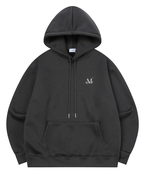 MUCENT(ムセント)/ロゴ刺繍 ベーシック フーディ パーカー/SIGNATURE BASIC LOGO HOOD T | AT2254044 | チャコールグレー