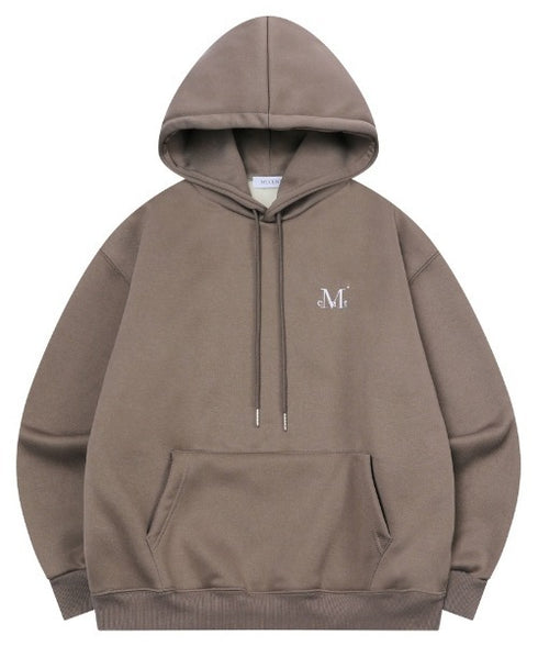 MUCENT(ムセント)/ロゴ刺繍 ベーシック フーディ パーカー/SIGNATURE BASIC LOGO HOOD T | AT2254044 | モカ