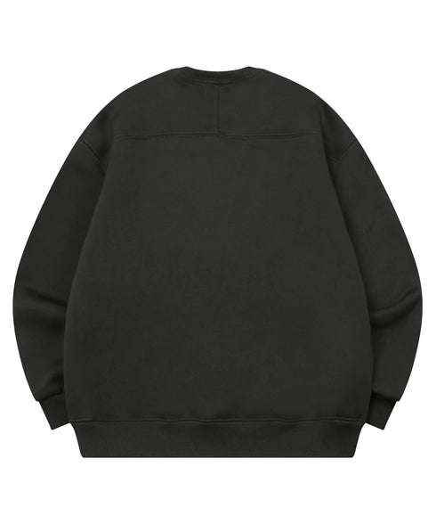 MUCENT(ムセント)/ロゴ刺繍 ベーシック プルオーバー スウェット/SIGNATURE BASIC LOGO MTM | AT2254046 | チャコールグレー