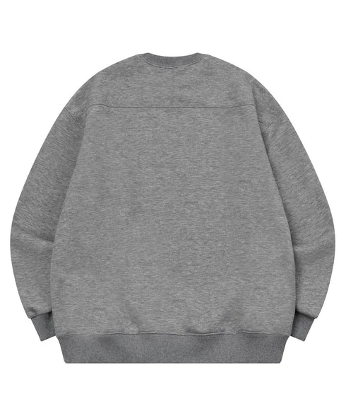 MUCENT(ムセント)/ロゴ刺繍 ベーシック プルオーバー スウェット/SIGNATURE BASIC LOGO MTM | AT2254046 | グレー