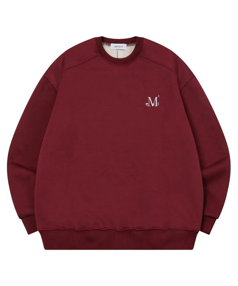 MUCENT(ムセント)/ロゴ刺繍 ベーシック プルオーバー スウェット/SIGNATURE BASIC LOGO MTM | AT2254046 | バーガンディー