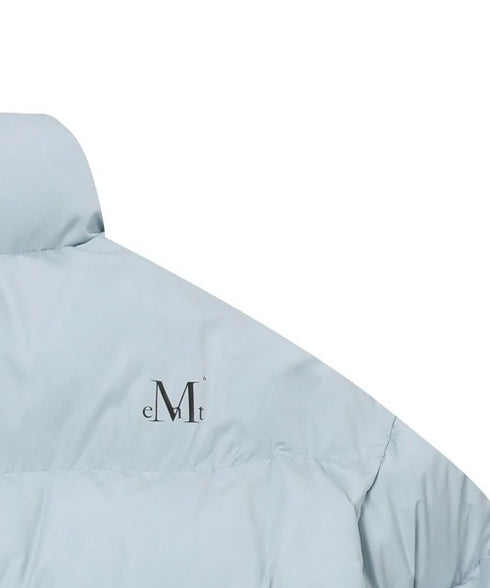MUCENT(ムセント)/中綿 ジップアップ スタンドカラー ハイネック ダウンジャケット/Hep High Neck Signature Wellon Padding | AT2254047 | ライトブルー