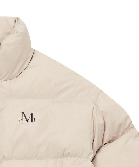 MUCENT(ムセント)/中綿 ジップアップ スタンドカラー ハイネック ダウンジャケット/Hep High Neck Signature Wellon Padding | AT2254047 | ベージュ
