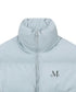 MUCENT(ムセント)/中綿 ジップアップ スタンドカラー ハイネック ダウンジャケット/Hep High Neck Signature Wellon Padding | AT2254047 | ライトブルー